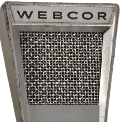 1960 ORİJİNAL WEBCOR METAL KASA KABLOLU MİKROFON USA MALI KOLEKSİYONLUK ...