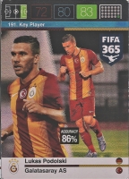 PANİNİ FİFA 365 ADRENALYN XL GALATASARAY  LUKAS PODOLSKİ 191