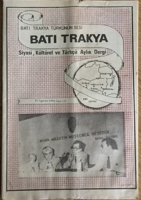 BATI TRAKYA TÜRKÜNÜN SESİ BATI TRAKYA SİYASİ,TÜRKÇE AYLIK DERGİ SAYI 232