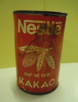 NESTLE SAF VE ERİR KAKAO TENEKE BOŞ KUTU