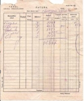 TEKEL İDARESİNİN BAFRA GELİNCİK CAY SATIŞI İÇİN KESTİĞİ 1950 YILLAR FATURA 12 LİRA 867 KURUŞLUK