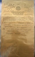 OSMANLI DÖNEMİ 1910 İTALYAN BÜYÜKELÇİLİĞİNE GÖNDERİLMİŞ ÇOK NADİR ORİJİNAL TELGRAF DÖNEM EVRAKI.