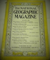 THE NATIONAL GEOGRAPHIC MAGAZINE AUGUST  1940 YILI AMERİKAN BASKI DERGİ