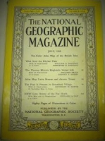 THE NATIONAL GEOGRAPHIC MAGAZINE JULY  1958 YILI AMERİKAN BASKI DERGİ