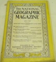 THE NATIONAL GEOGRAPHIC MAGAZINE JULY  1936 YILI AMERİKAN BASKI DERGİ