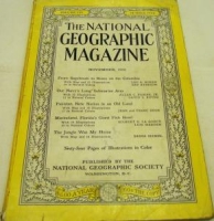 THE NATIONAL GEOGRAPHIC MAGAZINE NOVEMBER  1952 YILI AMERİKAN BASKI DERGİ