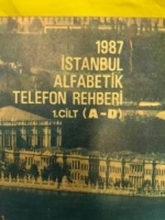 T.C. ZİRAAT BANKASI. 1987 İSTANBUL ALFABETİK TELEFON REHBERİ 1 CİLT ( A-D )