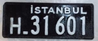 İSTANBUL OTO PLAKA HUSUSİ ANTİKA ORJİNAL H 31 601