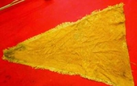 ÜÇKEN KESİM TEK KANATn ATLAS  KADİFE PENCERE PERDESİ 1930 YILLAR