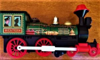 KÖMÜRLÜ TREN LOKOMATİF TENEKE PİLLİ OYUNCAK MODERN TOYS JAPAN SORUNSUZ