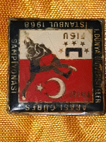 FISU 1.DUNYA ÜNÜVERSİTELER ARASI GÜREŞ ŞAMPİYONASI ROZET İSTANBUL 1968