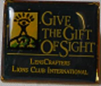 LİONS CLUP YAKA ROZET METAL ORJİNAL GIVE THEGIFT OFSIGHT LENSCRAFTERS LIONS CLUP INTERNATIONAL