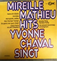 MIREILLE MATHIEU HITS YVONNE CHAVAL SINCT LP UZUN ÇALAR PLAK