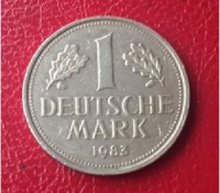 1 DEUTSCH MARK 1983 DEUTSCHLAND.G.BUNDESREPUBLIK METAL PARA