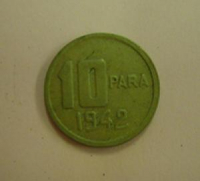 10 PARA 1942 TÜRKİYE CUMHURİYETİ METAL