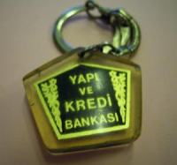 YAPI KREDİ BANKASI POLİ KARBON AKRİLİK ANAHTARLIK