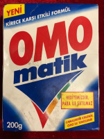 OMO MATİK  TOZ DETERJAN 1999  200 GIRAM KARTON KUTU