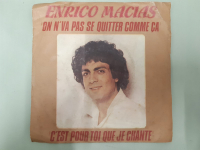 ENRICO MACIAS C'EST POUR TOI QUE JE CHANTE  45 LİK YABANCI PLAK