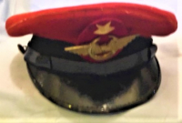 TCDDY DEVLET DEMİR YOLLARI ARMALI KIRMIZI SİYAH TEREKLİ ŞAPKA