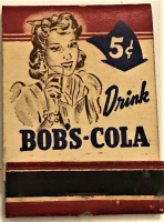 USA DRING BOB'S COLA MEŞRUBAT REKLAMLI KARTON KİBRİT