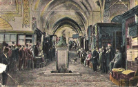 CONSTANTINOPLE KAPALI CARŞI EDİTÖR YUNAN ATHENES  KARTPOSTAL