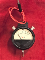 0-12 VE 0-25 AC DC VOLTAJ OLCÜM ALETİ BAKALİT 1940 VOLTMETRE