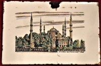 EMAYE İSTANBUL SULTAN AHMET CAMİİ  ÖZGEN EMAYE 15X10