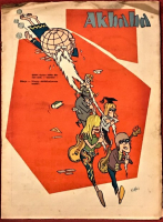 AKBABA SİYASİ MİZAH KARİKATÜR DERGİ 19 HAZİRAN 1968  SAYI 26