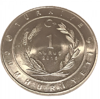 1 KURUŞ 2016 TÜRKİYE CUMHÜRİYETİ  BÜYÜK TÜRK DEVLETLERİ BATI HUN İMPARATÖRLÜGÜ