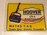 HOOVER ELEKTRİKLİ SÜPÜRGE VİNYET REKLAM PULU 30.36 mm 1950