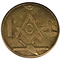 MADE A MASON  ENTERED PASSED RAISED IN LODGE NO TOKEN MASON LOCA GİRİŞ JETON