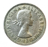 İNGİLİZ STERLİNİ ONE SHILLINGS 1958 FID DEF 2 ELİZABETH  GRATIA REGINA 1 ŞİLİNG