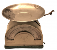 1950 İNGİLİZ 10 KG TARTABİLEN MEKANİK KEFELİ KOPLE METAL İBRELİ KADRANLI TERAZİ