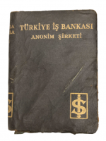 TÜRKİYE İŞ BANKASI ANONİM ŞİRKETİ METAL KİTAP FORMUNDA AVRUPADA ÜRETİLMİŞ KUMBARA