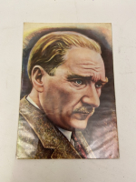 AND KARTPOSTAL OFSET BASKI MUSTAFA KEMAL ATATÜRK RENKLİ CİZİM  KARTPOSTAL