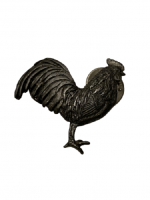 1990 GG HARRİS FINE PEWTER ROOSTER HOROZ TEMALI YAKA ROZET