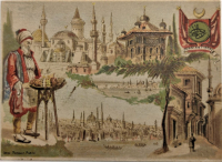 OSMANLI CONSTANTINOPLE IMP PONSOT PARİS CARTE POSTALE BASKI SOKAK SATICISI ŞEKERCİ KARTPOSTAL