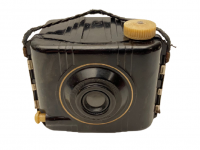 1940 BABY BROWNIE SPECIAL CAMERA  KAHVERENGİ BAKALİT KUTU MARKA DERİ ÇANTALI FOTOĞRAF MAKİNESİ