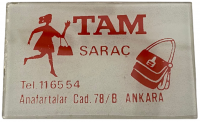 1690 TAM SARAÇ ANKARA HEDİYE REKLAMLI CAM  AYNA