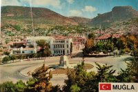 1970 MUGLA  POSTADAN GECMİŞ OFSET RENKLİ BASKI KARTPOSTAL