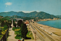 1970 İSTANBUL RUMELİ HİSARI VE BOGAZİCİ  RENKLİ KARTPOSTAL OFSET BASKI ARKASI YAZILI POSTADAN GECMİŞ