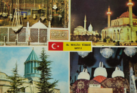 1970 KONYA HAZRETİ MEVLANA TURBESİ  KARTPOSTAL ARKASI YAZILI RENKLİ OFSET BASKI