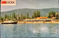 1970 ERDEK MAKİNE KİMYA KAMPI GÖRÜNÜŞ  KARTPOSTAL RENKLİ OFSET BASKI ARKASI YAZILI CM