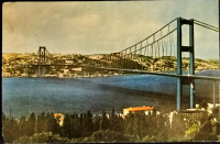 1970 İSTANBUL BOGAZ KÖPRÜSÜ HENUZ ACILMAMIŞ KARTPOSTAL RENKLİ OFSET BASKI