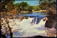 1970 MANAVGAT ŞELALESİ GÖRÜNÜŞ  KARTPOSTAL RENKLİ OFSET BASKI ARKASI YAZILI