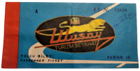 1970 ULUSOY TURİZM SEYAHAT YOLCU BİLETİ DÖRT YAPRAK ANKARADAN İSTANBULA OTOBUS GELİŞ BİLETİ