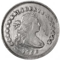 LİBERTY 1796 UNİTED STATES OF AMERICA  SİLVER ONE DOLLAR GÜMÜŞ 1 AMERİKAN DOLARI ( replikadır )