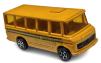 CORGI JUNIORS SCHOOL MERCEDES BENZ BUS PAT NO 1278081 MADE IN GT BRITAIN SARI RENKDE OKUL OTOBUSU