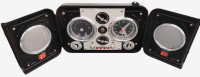 SPIRIT OF ST.LOUIS N-X-211 ROBERTSON RADIO ALARM CLOCK FLIGHT CASE PORTABLE CANTA RADYO SAAT