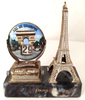 1960 ANCİEN CALENDRİER PARİS ARC DE TRIOMPHE TOUR EIFFEL MEKANİK CEVİRMELİ  TAKVİM